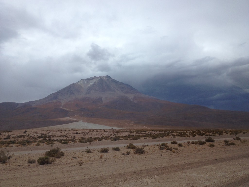 Nuvens de chuva no deserto